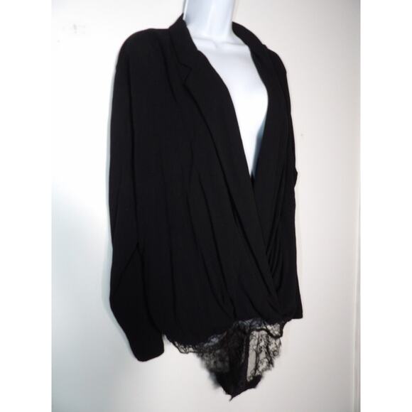 Free People Intimately Turnt Large Body Suit Deep V Crossover Black New NWT - Picture 12 of 15